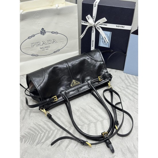 Prada Bonnie Small Top Handle Bag – Soft Lux Leather, Shoulder & Crossbody