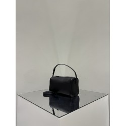 THE ROW 90s Leather Top Handle Bag - Black