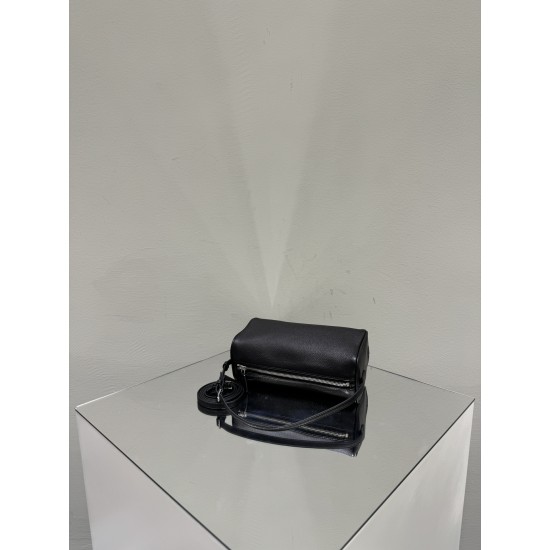 THE ROW 90s Leather Top Handle Bag - Black