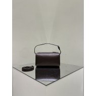 THE ROW 90s Leather Top Handle Bag - Burgundy