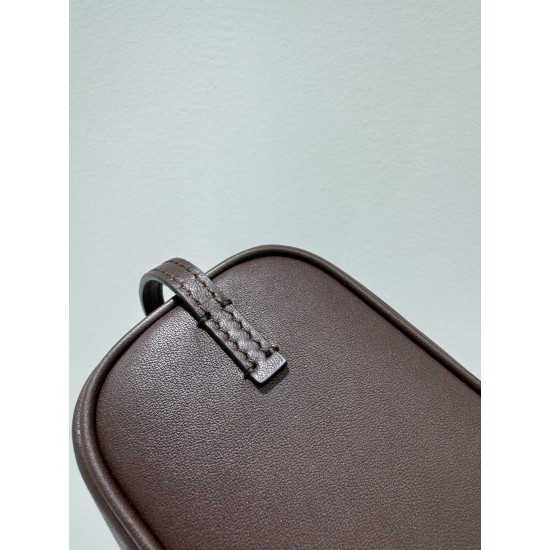 THE ROW 90s Leather Top Handle Bag - Burgundy