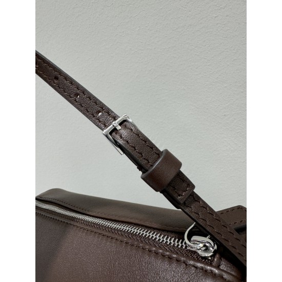 THE ROW 90s Leather Top Handle Bag - Burgundy