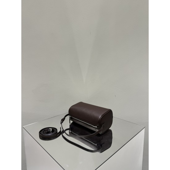 THE ROW 90s Leather Top Handle Bag - Burgundy