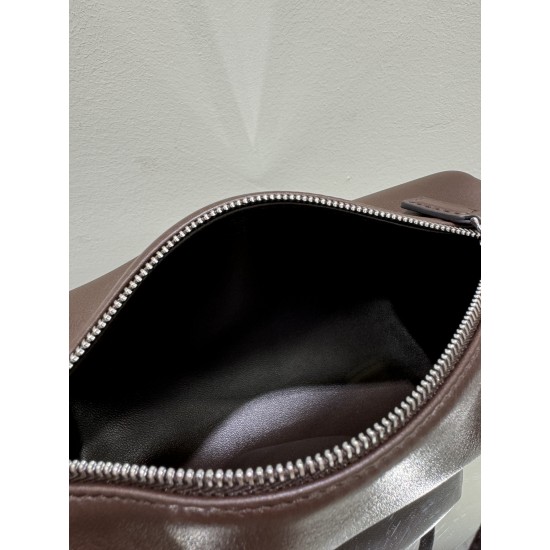 THE ROW 90s Leather Top Handle Bag - Burgundy