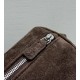 THE ROW 90s Leather Top Handle Bag - Suede Cacao
