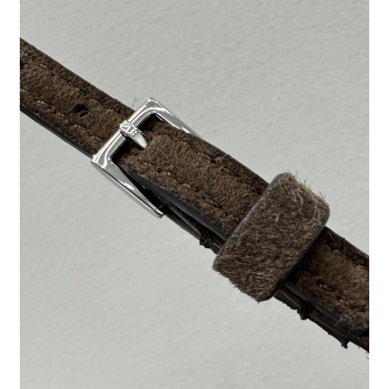 THE ROW 90s Leather Top Handle Bag - Suede Cacao