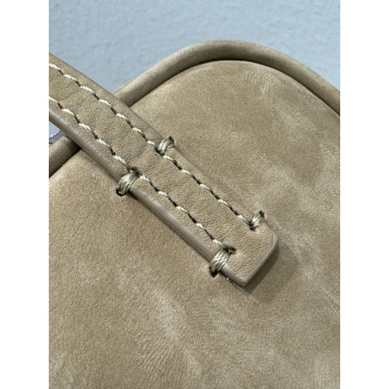 THE ROW 90s Leather Top Handle Bag - Suede Yellow