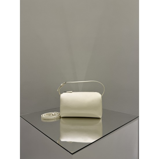 THE ROW 90s Leather Top Handle Bag - White