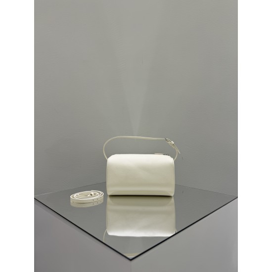 THE ROW 90s Leather Top Handle Bag - White