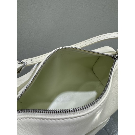 THE ROW 90s Leather Top Handle Bag - White