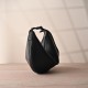 THE ROW Crossbody Crescent Leather Bag - Black