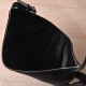 THE ROW Crossbody Crescent Leather Bag - Black