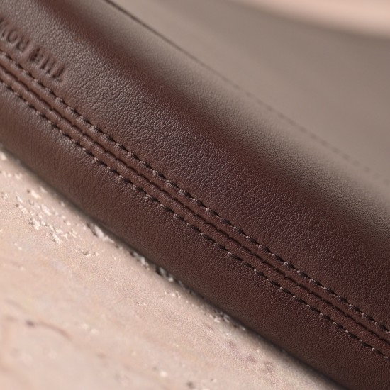 THE ROW Crossbody Crescent Leather Bag - Burgundy