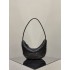 THE ROW Small Izzy Woven Lambskin and Python Hobo Bag - Black