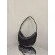 THE ROW Small Izzy Woven Lambskin and Python Hobo Bag - Black