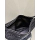 THE ROW Small Izzy Woven Lambskin and Python Hobo Bag - Black