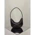 THE ROW Small Izzy Woven Lambskin and Python Hobo Bag - Burgundy