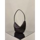 THE ROW Small Izzy Woven Lambskin and Python Hobo Bag - Burgundy