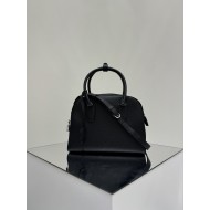 THE ROW India 10 Grained Leather Bowling Bag - Black