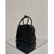 THE ROW India 10 Grained Leather Bowling Bag - Black