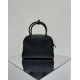 THE ROW India 10 Grained Leather Bowling Bag - Black