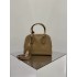 THE ROW India 10 Grained Leather Bowling Bag - Brown