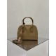 THE ROW India 10 Grained Leather Bowling Bag - Brown