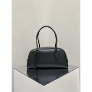 THE ROW E/W India Smooth Leather Shoulder Bag - Black