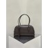 THE ROW E/W India Smooth Leather Shoulder Bag - Deep Brown