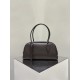 THE ROW E/W India Smooth Leather Shoulder Bag - Deep Brown