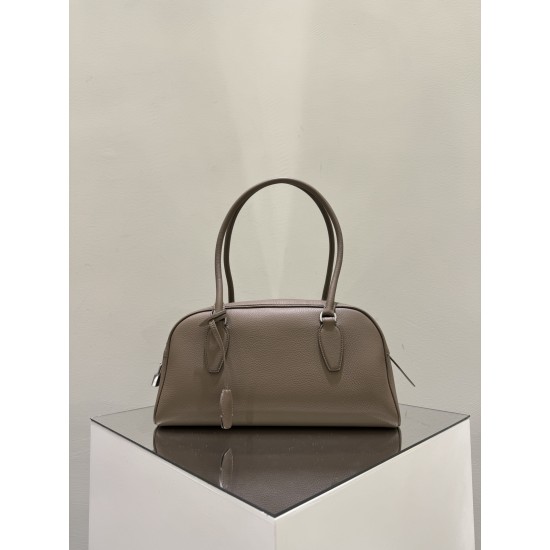 THE ROW E/W India Smooth Leather Shoulder Bag - Light Brown