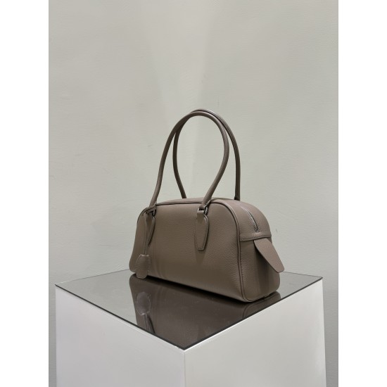 THE ROW E/W India Smooth Leather Shoulder Bag - Light Brown
