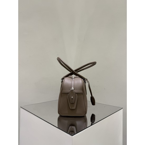 THE ROW E/W India Smooth Leather Shoulder Bag - Light Brown