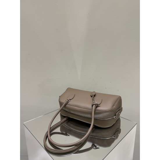 THE ROW E/W India Smooth Leather Shoulder Bag - Light Brown