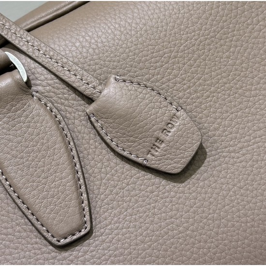 THE ROW E/W India Smooth Leather Shoulder Bag - Light Brown