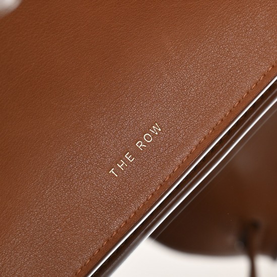THE ROW Margaux 12 Smooth Calfskin Top Handle Bag - Tan
