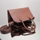 THE ROW Margaux 12 Smooth Calfskin Top Handle Bag - Brick Red