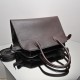 THE ROW Margaux 12 Smooth Calfskin Top Handle Bag - Espresso Dark Brown
