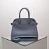 THE ROW Margaux 12 Smooth Calfskin Top Handle Bag - Pearl Grey