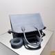 THE ROW Margaux 12 Smooth Calfskin Top Handle Bag - Pearl Grey