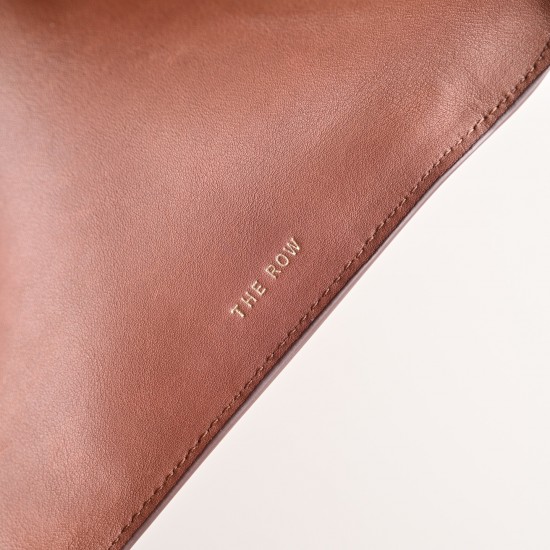 THE ROW Margaux 15 Smooth Calfskin Top Handle Bag - Brick Red