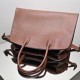THE ROW Margaux 15 Smooth Calfskin Top Handle Bag - Brick Red