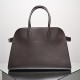 THE ROW Margaux 15 Smooth Calfskin Top Handle Bag - Espresso Dark Brown