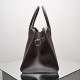 THE ROW Margaux 15 Smooth Calfskin Top Handle Bag - Espresso Dark Brown