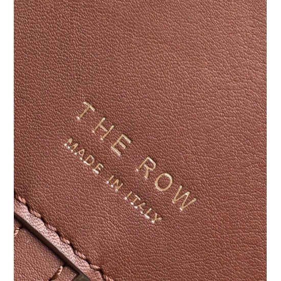 THE ROW Margaux 15 Smooth Calfskin Top Handle Bag - Tan