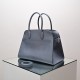 THE ROW Margaux 15 Smooth Calfskin Top Handle Bag - Pearl Grey