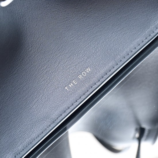 THE ROW Margaux 15 Smooth Calfskin Top Handle Bag - Pearl Grey