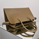 THE ROW Margaux 15 Smooth Saddle Leather Bag - Mouse Grey