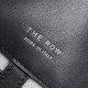 THE ROW Margaux 15 Smooth Calfskin Top Handle Bag - Black/Silver