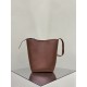 THE ROW Medium Park Leather Bucket Bag - Brick Red